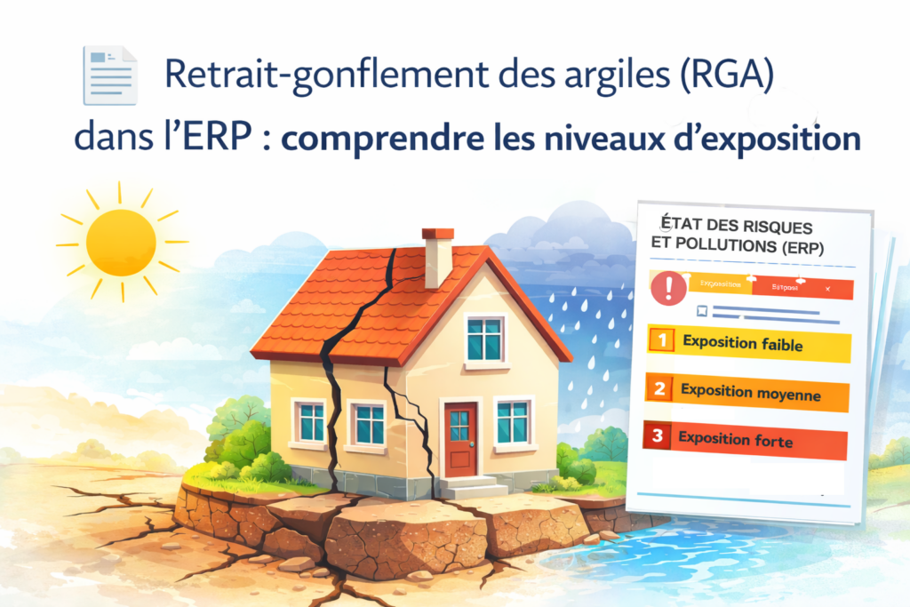 Retrait-gonflement des argiles (RGA) dans l’ERP - comprendre les niveaux d’exposition