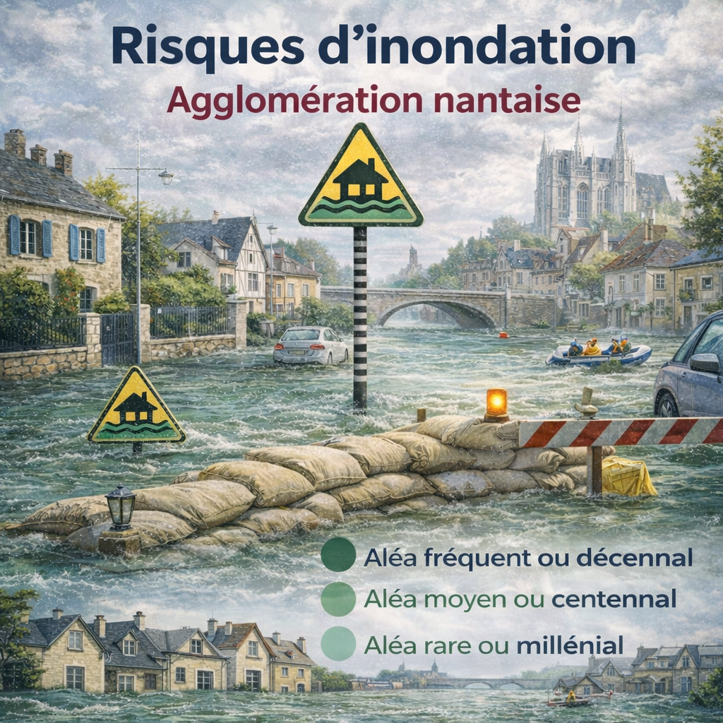 Le risque d’inondation dans l’agglomération nantaise