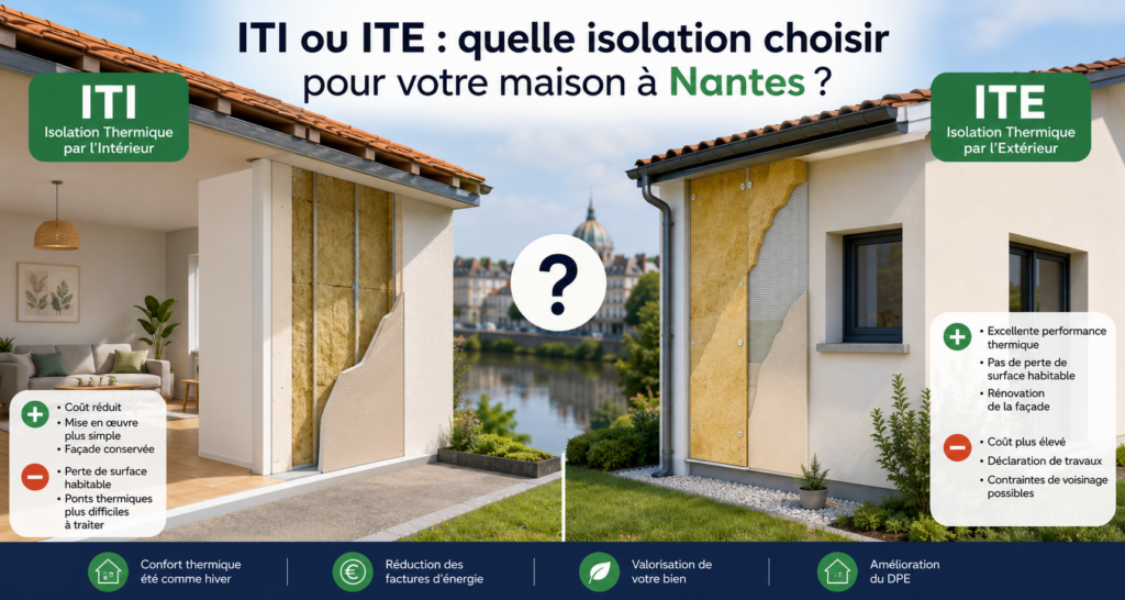 ITI ou ITE - quelle isolation choisir pour sa maison dans l’agglomération de Nantes