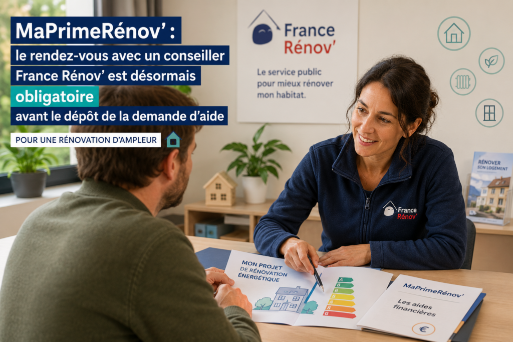 MaPrimeRénov’ - Rendez-vous avec un conseiller France Rénov’ obligatoire