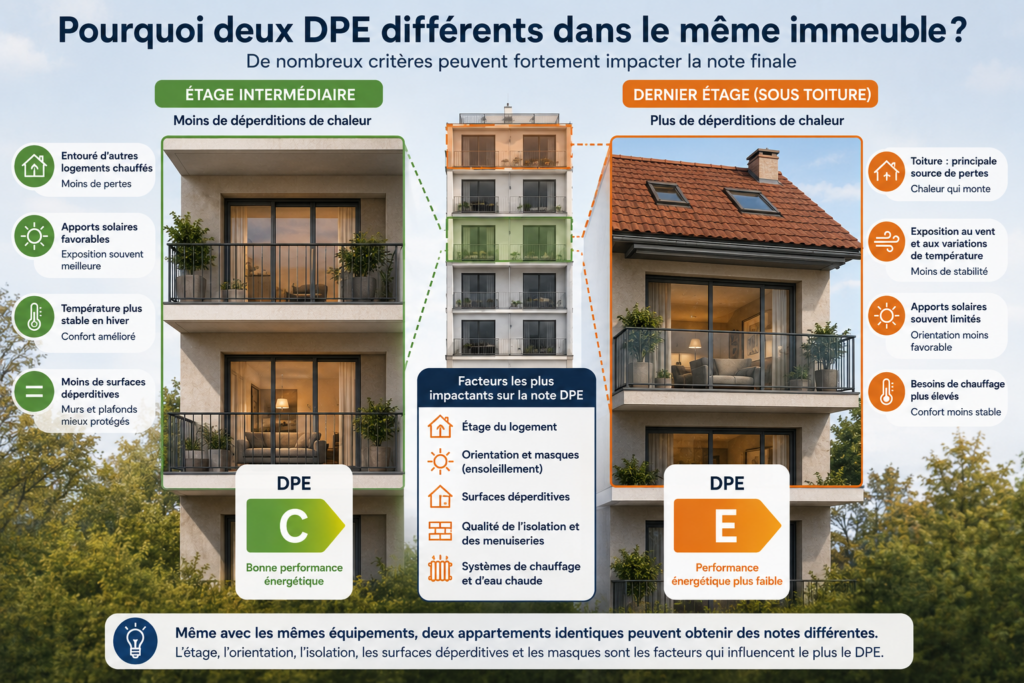 différence entre deux DPE